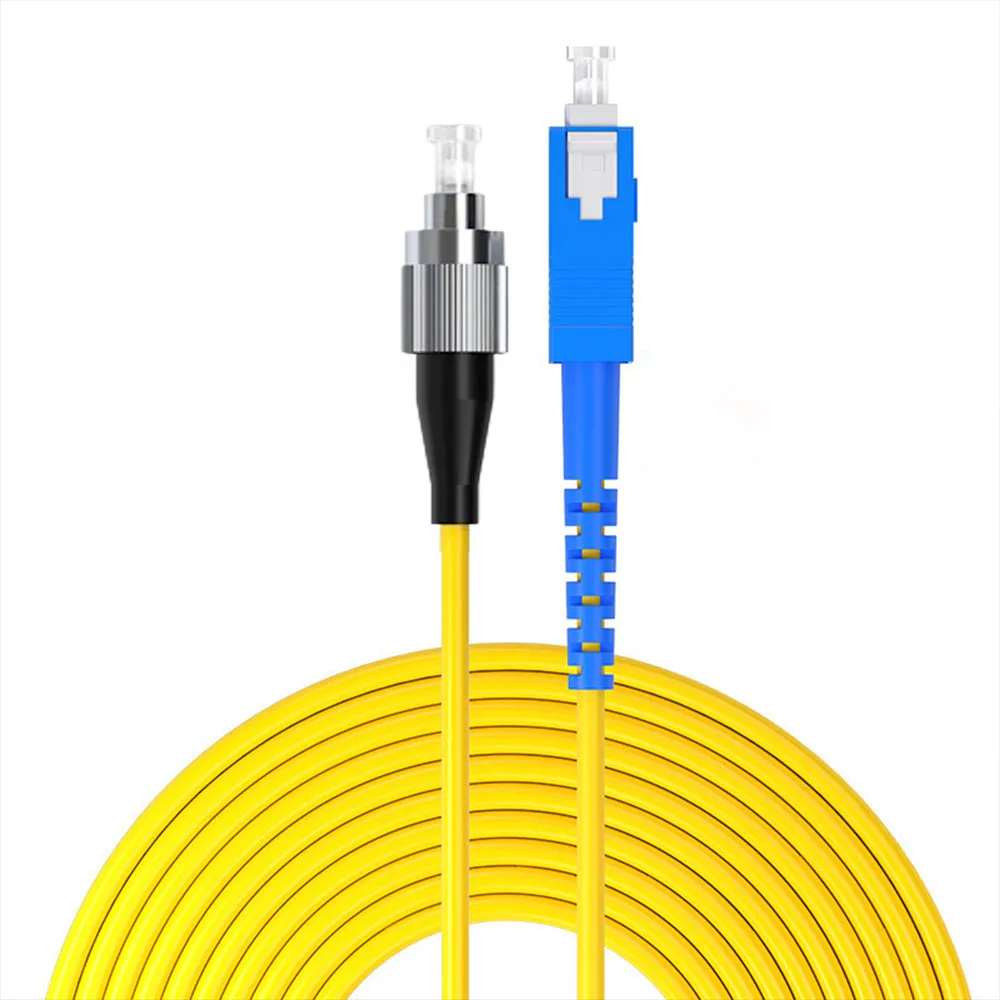 【山澤】工程電信級SC-FC單模單芯光纖跳線 10M