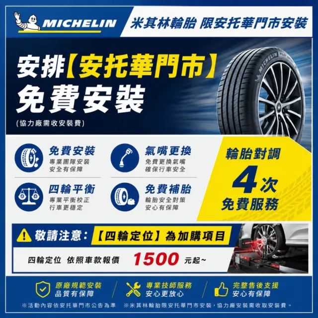 【Michelin 米其林】輪胎_ PRIMACY 5_245/45/17吋_舒適型輪胎 四入組 適用車款S80(安托華)