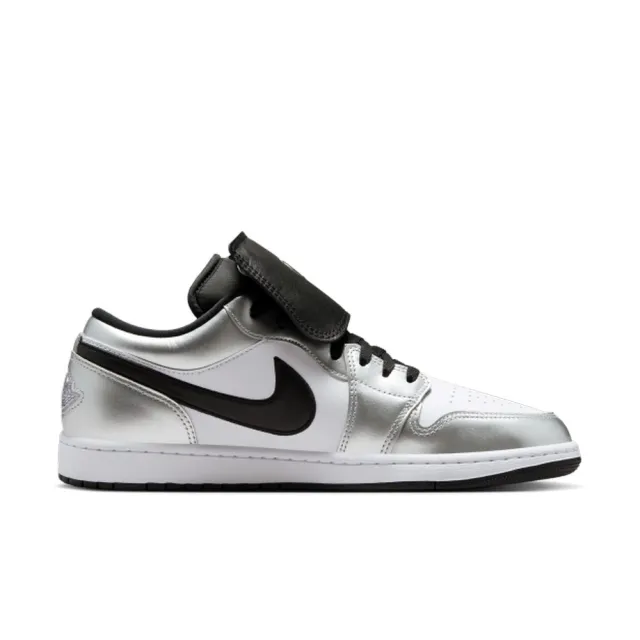 【NIKE 耐吉】運動鞋 籃球鞋 男鞋 AIR JORDAN 1 LOW SE AJ1 抓地力 足球風格 銀 (IR2278100)