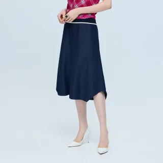 【ILEY 伊蕾】抗菌MIT親膚寬鬆牛仔褲(深藍；M-XL；1261028613)