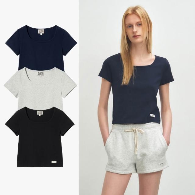 【MARITHE FRANCOIS GIRBAUD】官方旗艦 女款短版方領TEE(多款任選)