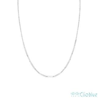 【CLIO BLUE】麥稈純銀項鍊 925純銀長方項鍊 純銀裸鍊 小魚 雙魚(法國巴黎品牌/925純銀)