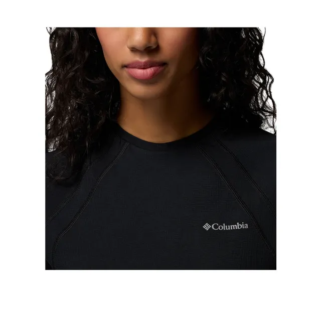 【Columbia 哥倫比亞】女款-防曬UPF40快排短袖上衣-Stealth Spring™ SS Tee-黑色(UAL38940BK/KS)