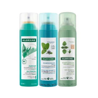 即期品【KLORANE 蔻蘿蘭】官方直營 乾洗髮噴霧150ml(控油/涼感/根源控油)