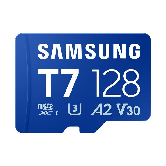 【Samsung 三星】T7 microSDXC UHS-I U3 A2 V30 128GB 記憶卡(MB-MB128T/WW)