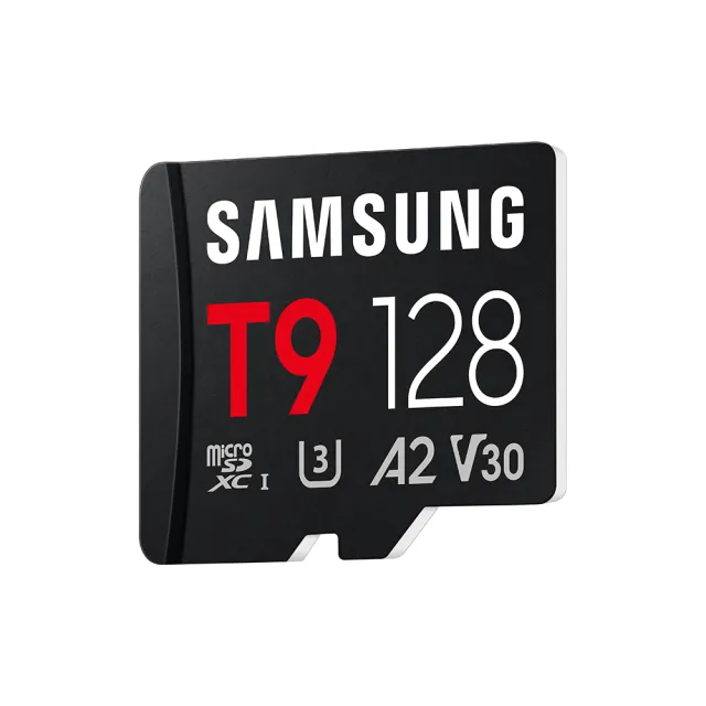 【Samsung 三星】T9 microSDXC UHS-I U3 A2 V30 128GB 記憶卡(MB-MH128T/WW)
