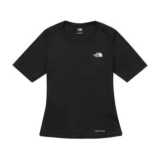 【The North Face】TNF 休閒 運動 防曬短袖T恤 W SHADOW SHORT SLEEVE T-SHIRT - AP 女 黑 (NF0A8HRVJK3)