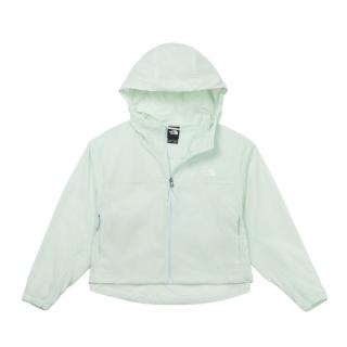 【The North Face】TNF 休閒 運動 DWR防潑水連帽外套 W CROP UPF WIND JACKET - AP 女 綠 (NF0A8C12G70)