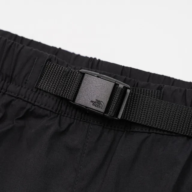 【The North Face】TNF 休閒 運動 DWR防潑水抽繩口袋短褲 W CASUAL SHORT - AP 女 黑 (NF0A8G02JK3)