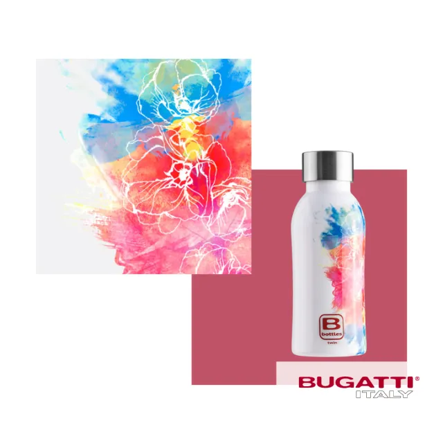 【Bugatti 布加迪】買1送1 義大利 設計師系列 350ml保溫瓶(316醫療級不鏽鋼/任選2色)