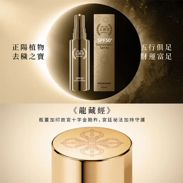 【好運道】湯鎮瑋-五寶草艷夏防曬組40ml-2入(SPF50+ 開運 招財 除障)