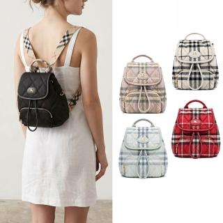 【BURBERRY 巴寶莉】Horseshoe 翻蓋迷你後背包(任選)