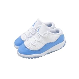【NIKE 耐吉】休閒鞋 Jordan 11 Retro TD 小童 學步鞋 北卡藍 喬丹 FV5120-100