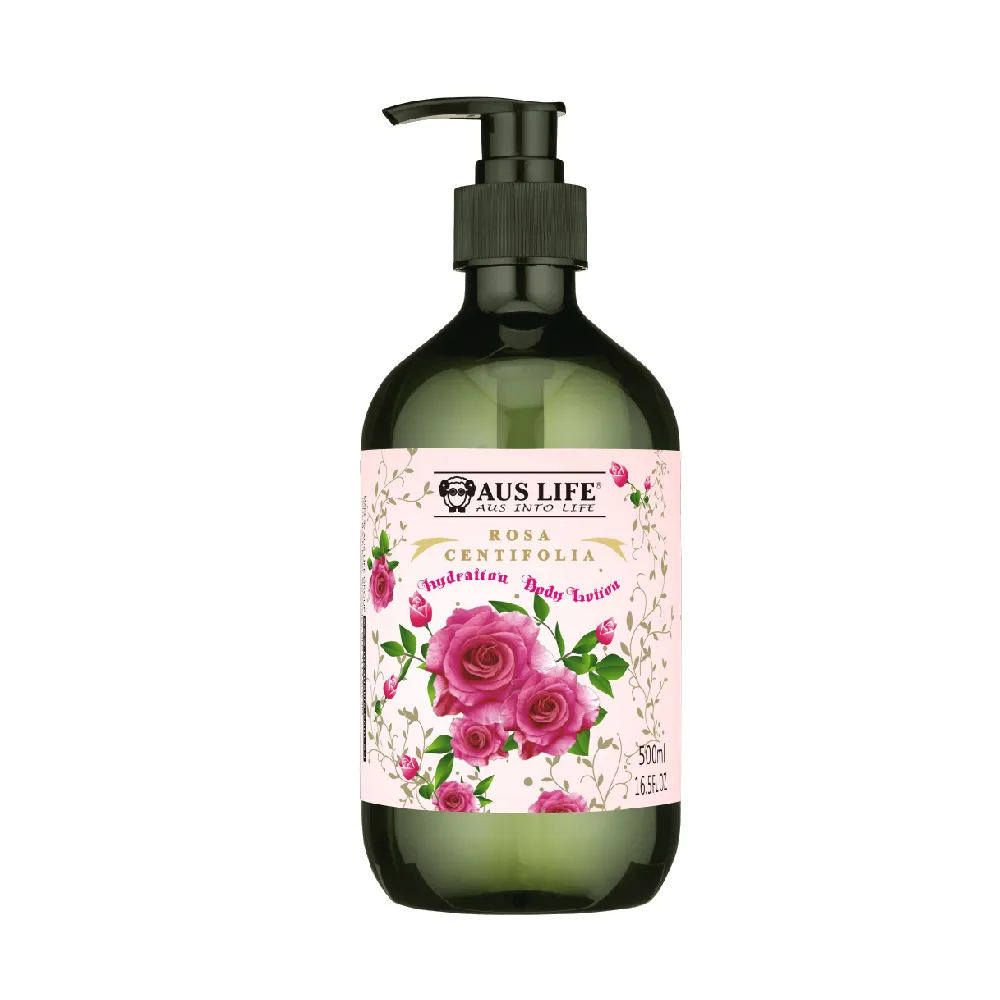 【AUS LIFE 澳思萊】玫瑰嫩膚身體乳 500ml(一抹即潤 少女香氛味道 滋養乾燥肌膚)