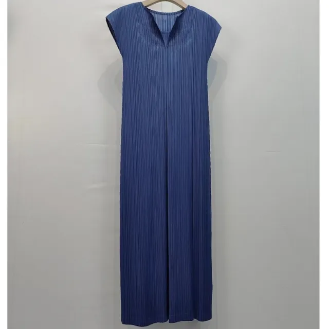 【米蘭精品】現貨出清 三宅風皺褶衣服洋裝褶皺長裙短袖連身裙子摺衣彈力女裝折衣大碼(V領法式5色74mm1)