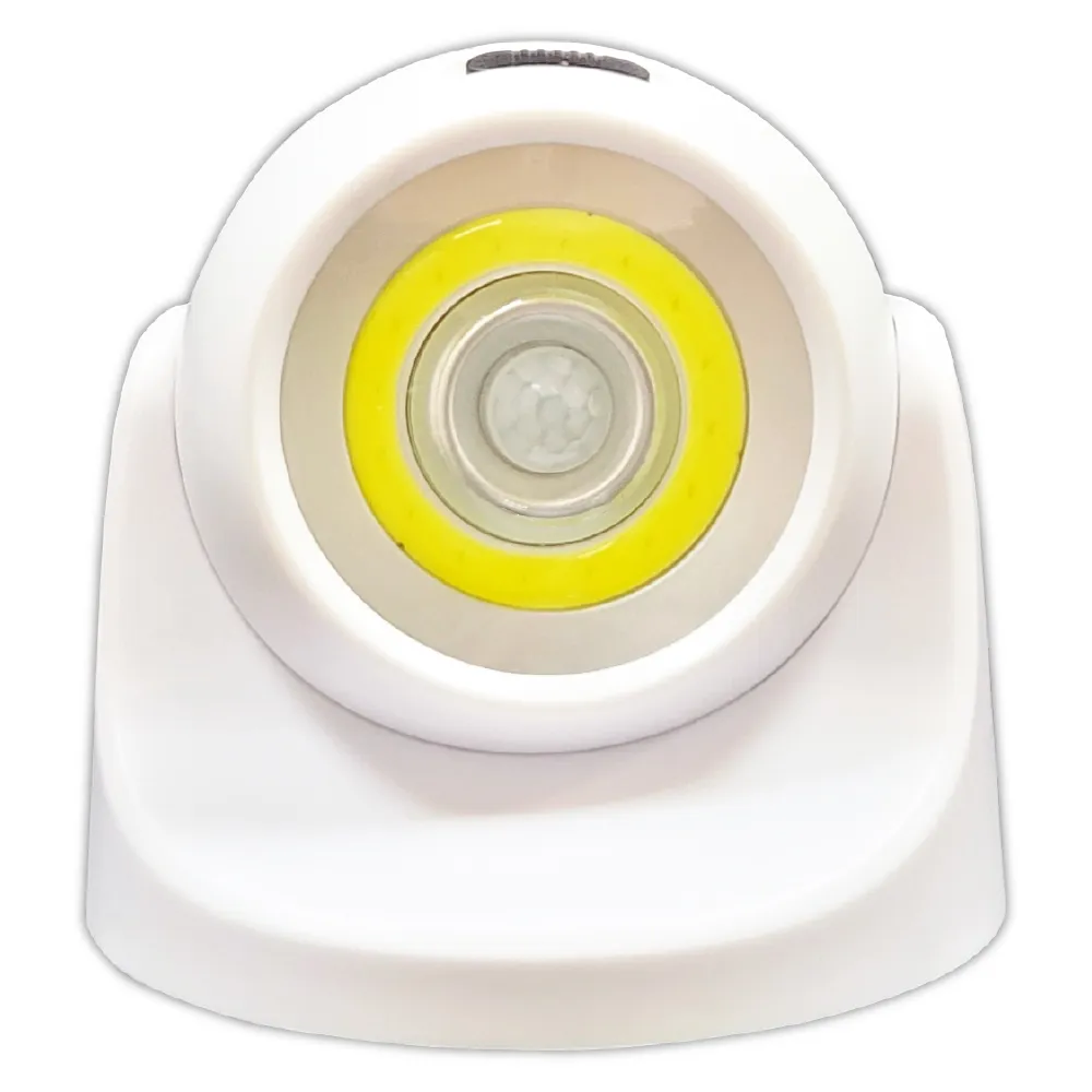 【明沛】COB LED 單眼光圈感應燈(電池式供電 免佈線-模式可選-紅外線感應 人到即亮-簡易安裝-MP8044)