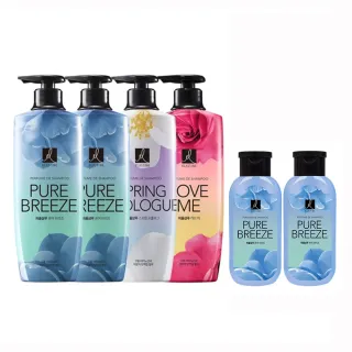 【ELASTINE】香水洗髮精/潤髮乳600ml4入組(新品上市永恆珍愛/春日戀曲/甜蜜愛戀)
