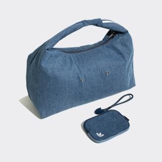【adidas 愛迪達】肩背包 健身包 運動包 旅行袋 旅行小包 三葉草 D SHOULDER BAG 藍 IX7693