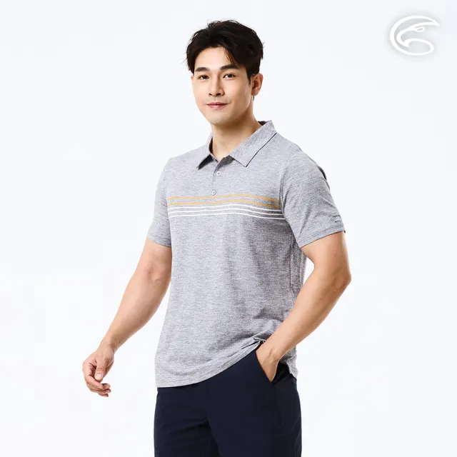 【ADISI】男輕量散熱超透氣抑菌消臭POLO衫 AL2611015 麻灰 M-3XL｜吸濕排汗 快乾 防臭 輕量 排汗衣