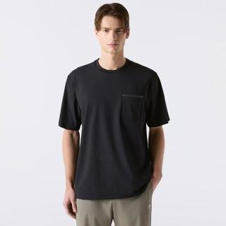 【DESCENTE】短袖上衣 男 快排 MEN AIR-STRETCH POCKET SHORT SLEEVE T-SHIRTS 黑 SR221DTS41-BLK0