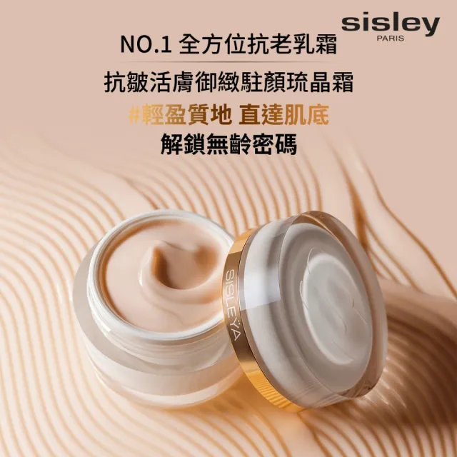 【Sisley 希思黎】官方直營 抗皺活膚御緻駐顏琉晶霜50ml(輕潤版/抗老乳霜)