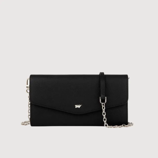 【BRAUN BUFFEL 德國小金牛】米蕾 信封包-多色任選(BF2008-720-BK/BRA/DC) 錢包送禮推薦