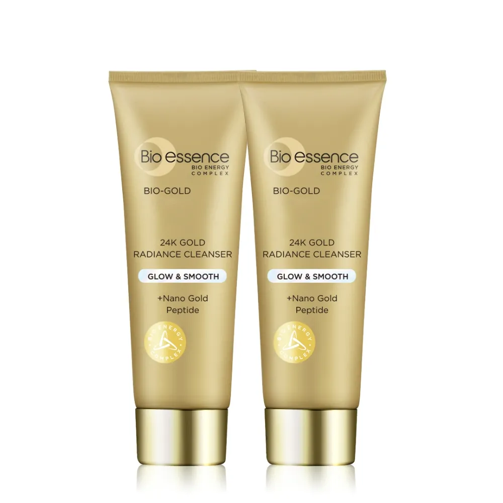 【Bio-essence 碧歐斯】BIO金萃喚膚潔面霜100g(2入組)