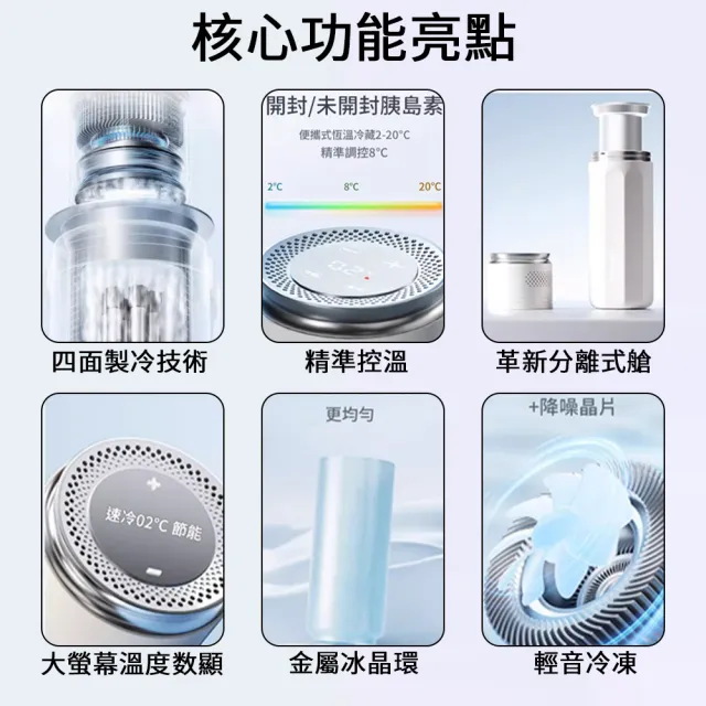 凱琦家居 攜帶式胰島素冷藏盒（胰島素保冷盒 胰島素保冷瓶 藥品保溫杯 胰島素冷藏杯）