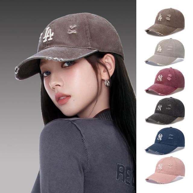 【MLB】牛仔 復古 仿舊棒球帽 KARINA/TWS同款老帽 Varsity系列(CPVL6.CPVV3.CPVV0.CPV03-多款任選)