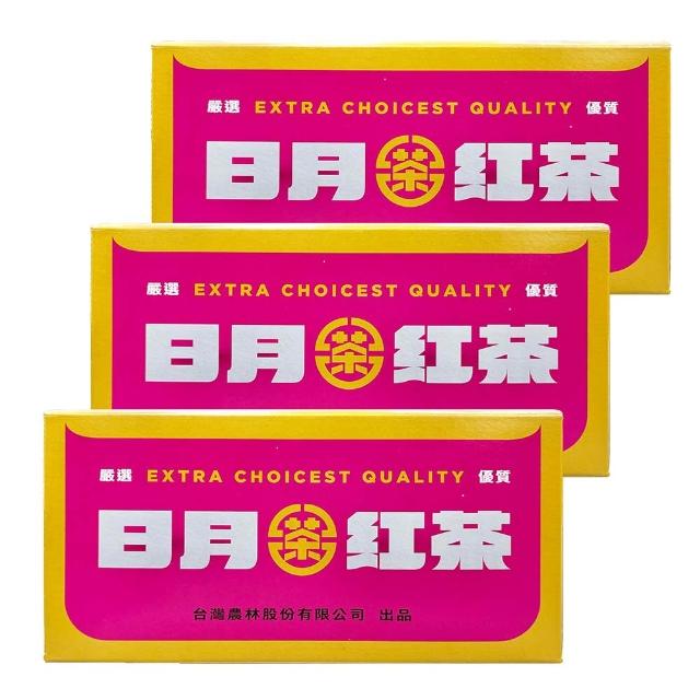 【台灣農林】官方直營 日月紅茶(茶包25入x3盒)