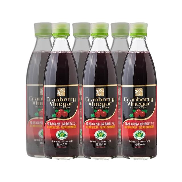 【百家珍】健字號蔓越莓醋減糖配方600ml X 6入