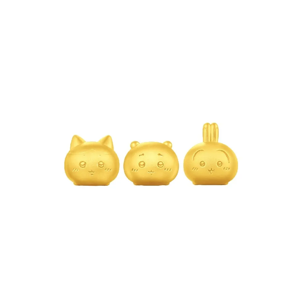 【周大福】chiikawa聯名 吉伊卡哇 小八貓 兔兔 黃金擺件(4月超級新品/多款可選)