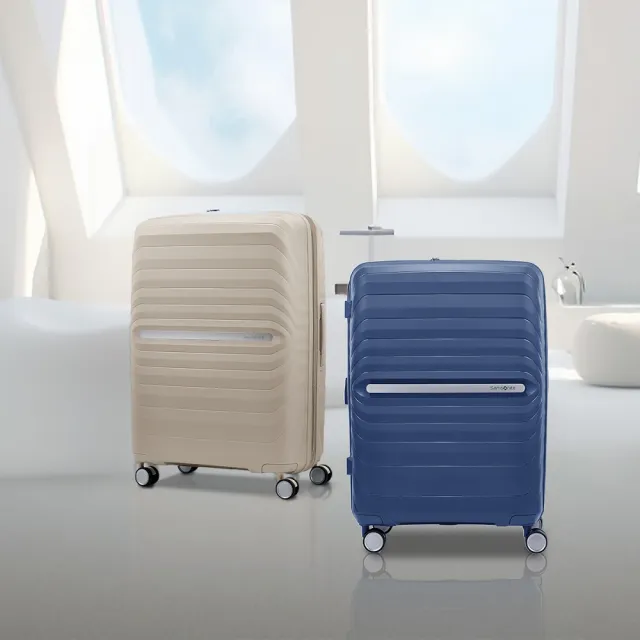 【Samsonite 新秀麗】25吋 OCTOLITE NEO 可擴充大容量防盜拉鍊輕量PP耐衝擊行李箱/水漾箱/旅行箱(多色可選)