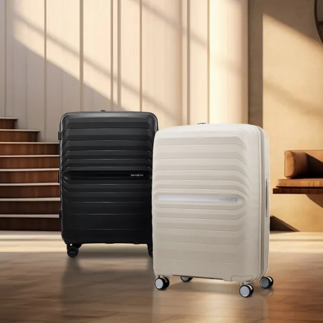 【Samsonite 新秀麗】25吋 OCTOLITE NEO 可擴充大容量防盜拉鍊輕量PP耐衝擊行李箱/水漾箱/旅行箱(多色可選)