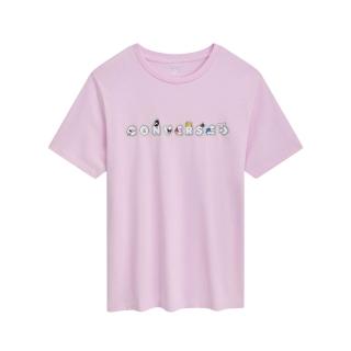 【CONVERSE】Hello Kitty Sticker Tee 男女款 粉色 三麗鷗 短袖 CVM5T517-CV3