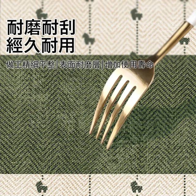【Sager】小羊皮防水防油桌布 復古綠意免洗餐桌墊 高級感茶几布 桌巾 (耐熱防燙 居家裝飾）140*180cm