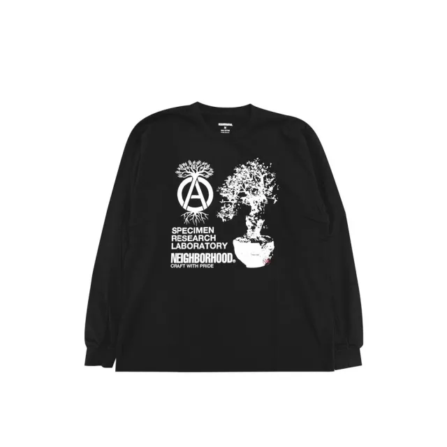 【NEIGHBORHOOD】Neighborhood Srl. Tee Ls - 1 黑/灰/白 塊根 長袖Tee 252PCNH-LT19
