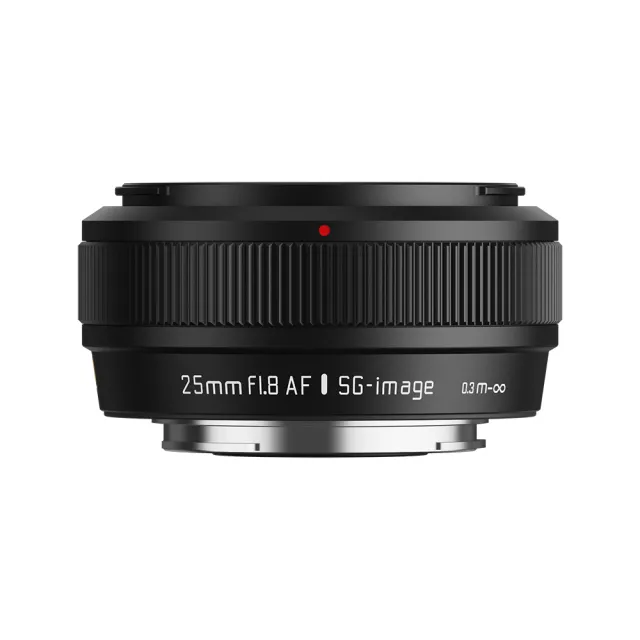 【SG-image】深光 AF 25mm F1.8 自動對焦定焦鏡頭 金屬遮光罩組 黑色
