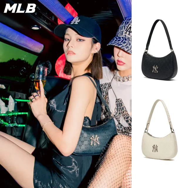 【MLB】腋下包 肩背包 MONOGRAM系列 紐約洋基隊(3ABQS022N-兩色任選)