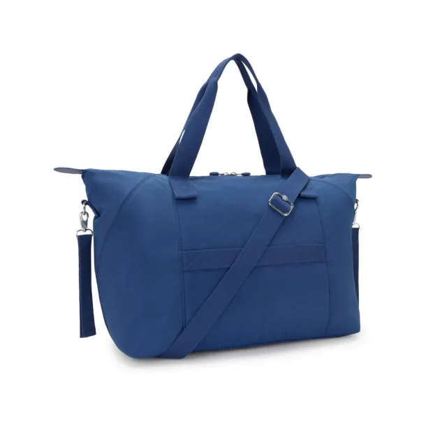 【KIPLING】休閒藍手提側背媽媽包-NEW ART M BABYBAG 女包