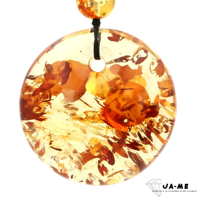 天然石琥珀吊墜 年代品 JA-ME】天然琥珀頂級純淨花珀平安扣吊墜20.8克- momo購物網- 好評推薦