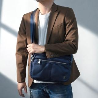 【men life】側背包 低調質感輕便尼龍側背包