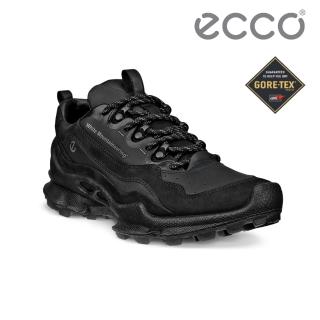 【ecco】Biom C-Trail W 白山聯名款 蹤跡健步戶外防水運動鞋 女鞋(黑色 80361351052)