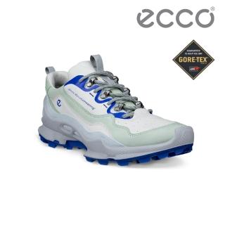 【ecco】Biom C-Trail W 白山聯名款 蹤跡健步戶外防水運動鞋 女鞋(抹茶綠/白色/天空藍 80361361467)