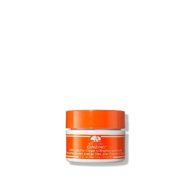 【ORIGINS 品木宣言】元氣眼霜早C組(元氣眼霜15ml/早C保養/72小時保濕/改善黑眼圈/眼霜推薦)