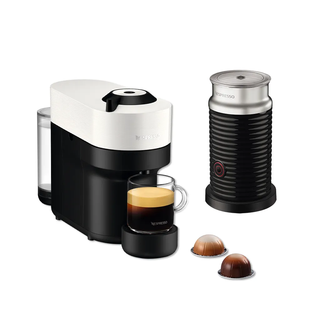 【Nespresso】Vertuo POP膠囊咖啡機奶泡機組合_多色任選 送禮 全自動咖啡機 美式咖啡機(瑞士頂級咖啡品牌)