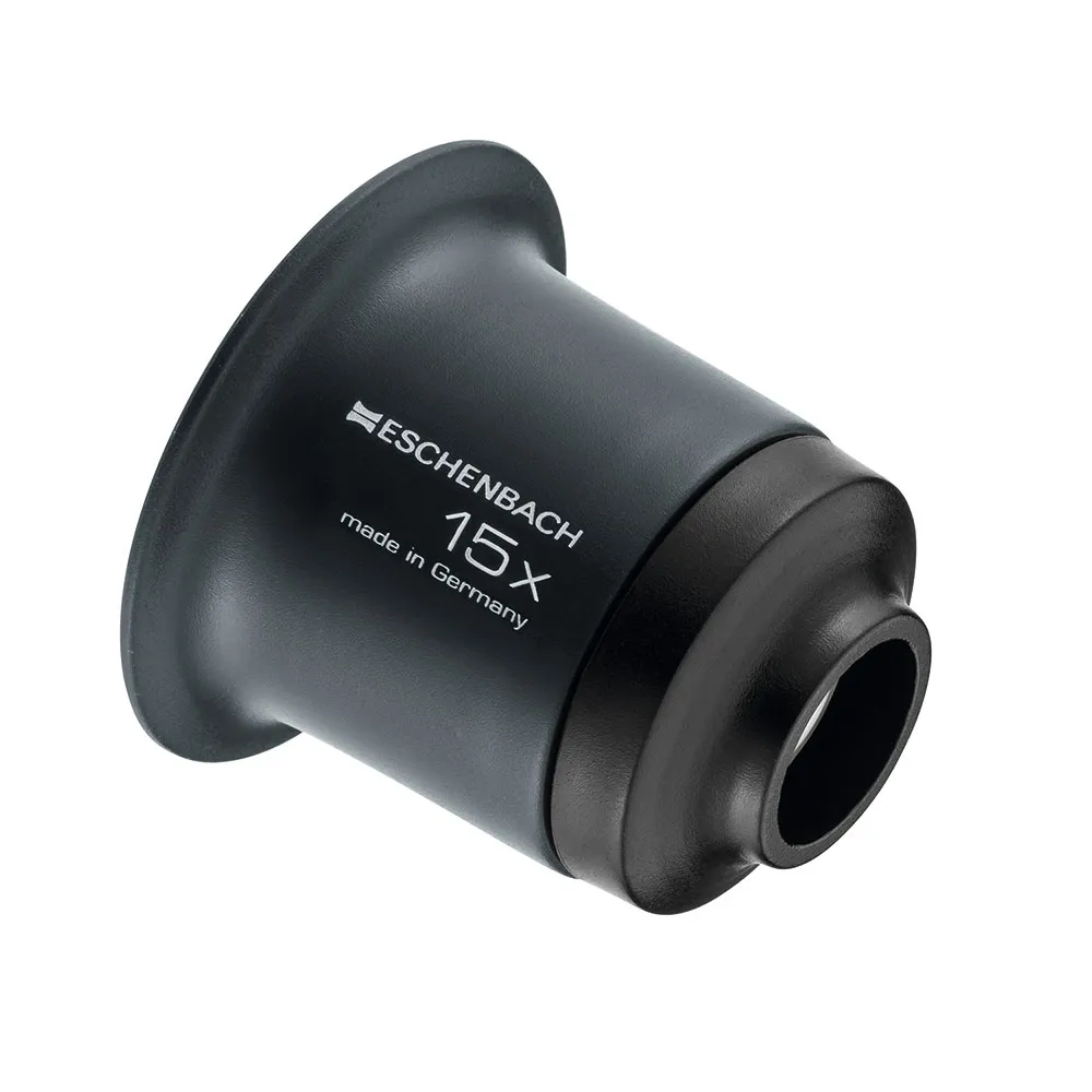 【Eschenbach】15x/13mm 德國製礦石觀察用單眼罩式放大鏡(1130)