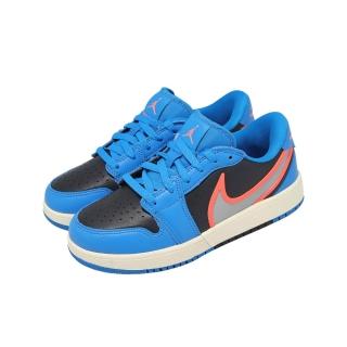 【NIKE 耐吉】休閒鞋 Air Jordan 1 Low RM 大童 女鞋 藍 橘 黑 AJ1(HQ2024-400)