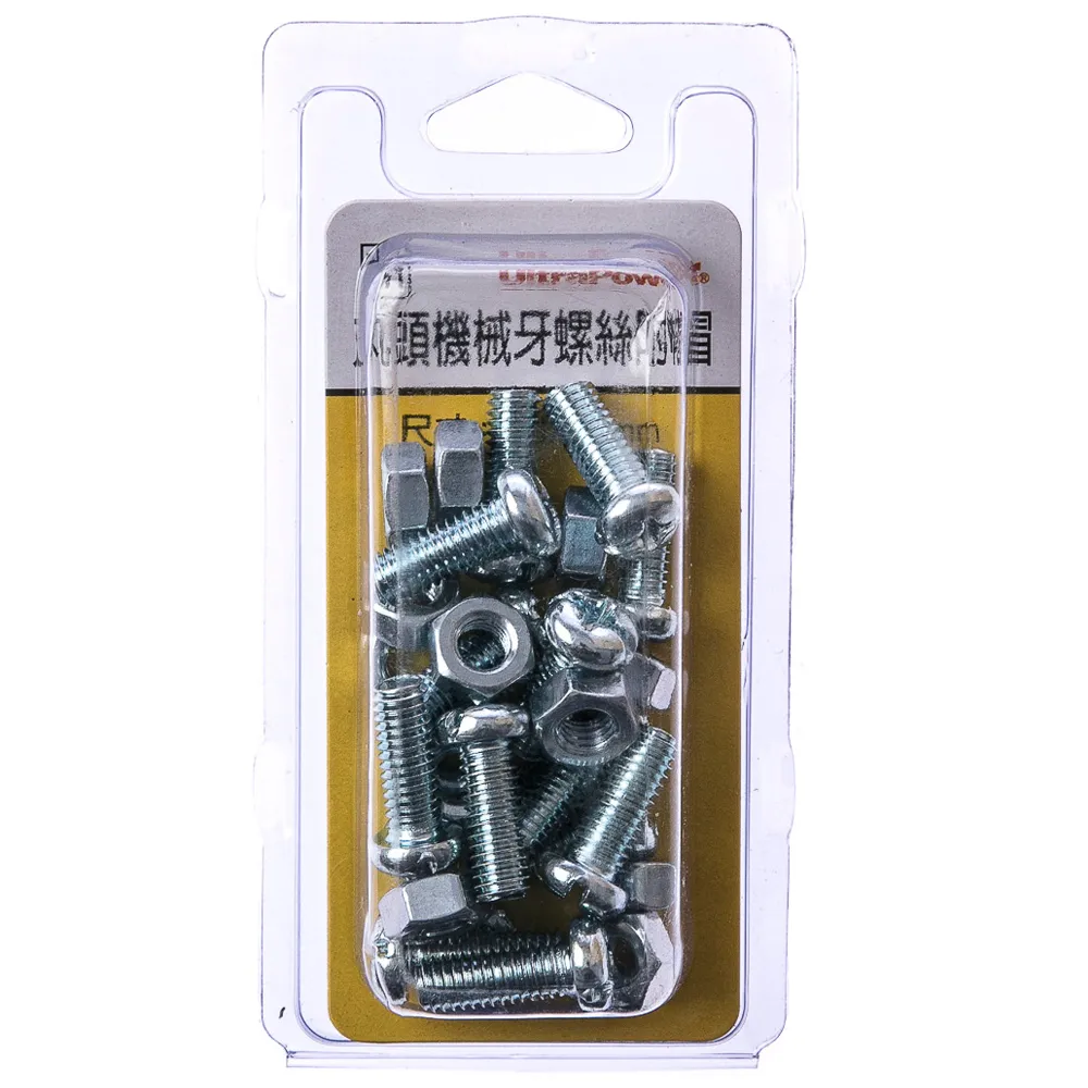 【特力屋】711 丸頭機械牙螺絲 附帽 M6X15mm 15組