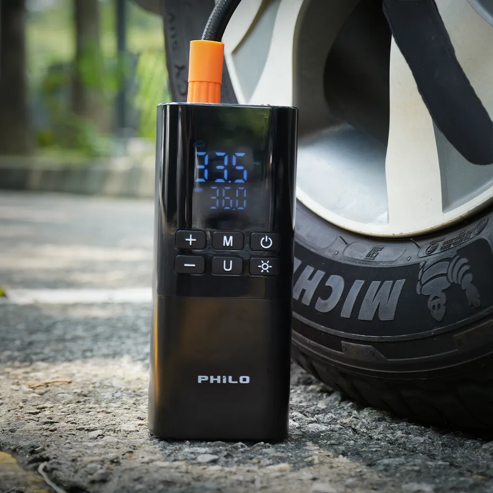 【Philo 飛樂】2入組 TP21Pro  無線電動打氣機 充氣王(輪胎打氣機｜充電寶｜汽車百貨｜打氣筒｜胎壓打氣機)